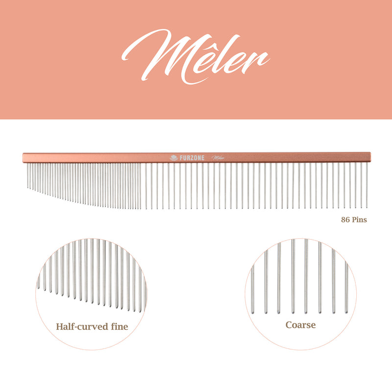 Aluminum Grooming Comb-Meler