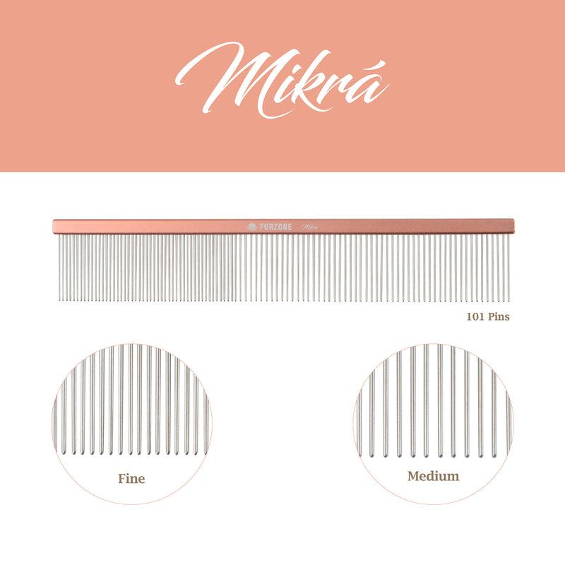 Aluminium Grooming Comb-Mikra