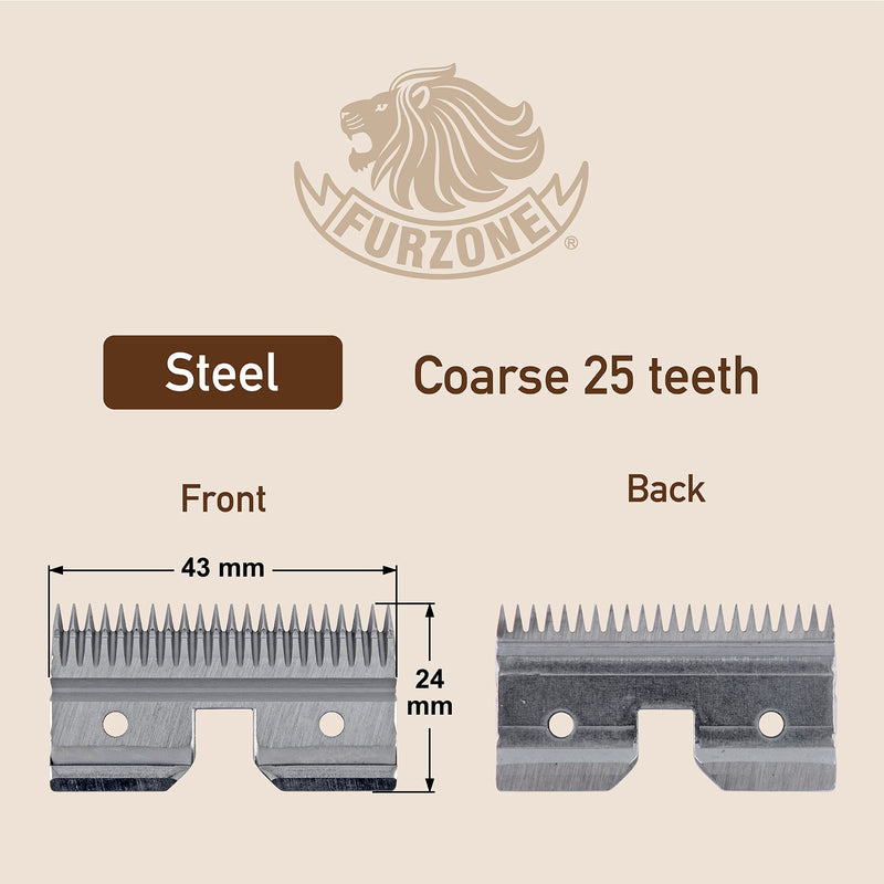 Coarse Cutter Replacement for A5 Detachable Standard Blade- Steel & Ceramic