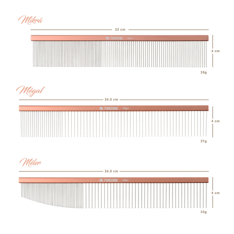 Aluminum Grooming Comb-Meler