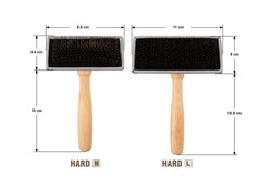 #0.3mm HARD PIN Professional Slicker Brush, M & L